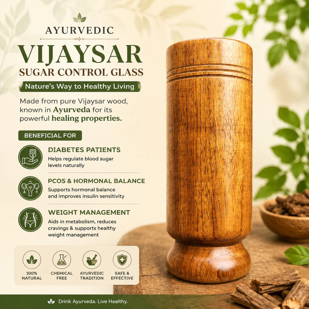 🍃💚 Wellness Wooden Water Glass – Weight & Sugar Support🪵  🍃💚 Wellness Wooden Water Glass – Weight & Sugar Support🪵