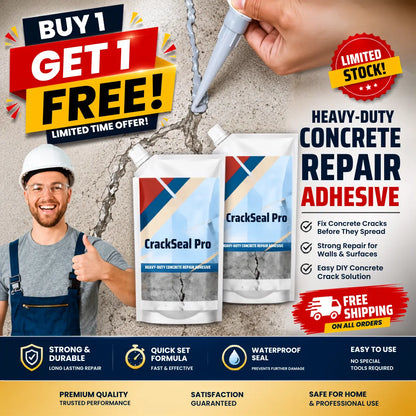 Heavy-Duty Concrete Crack Repair Adhesive (Buy 1 Get 1 Free)🔥