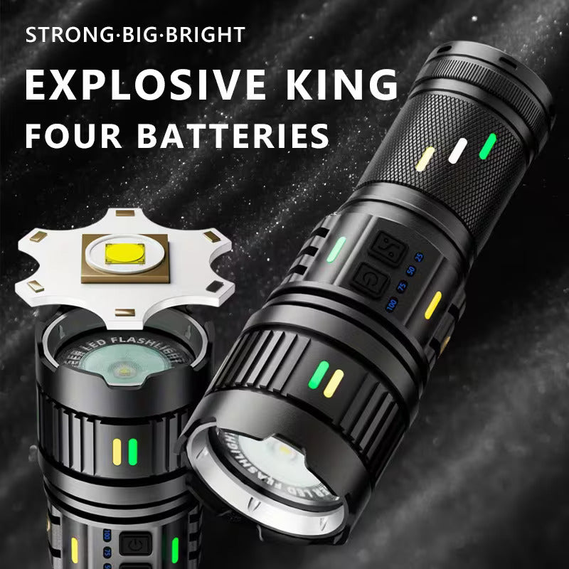 High-Intensity Rechargeable Torch Flashlight